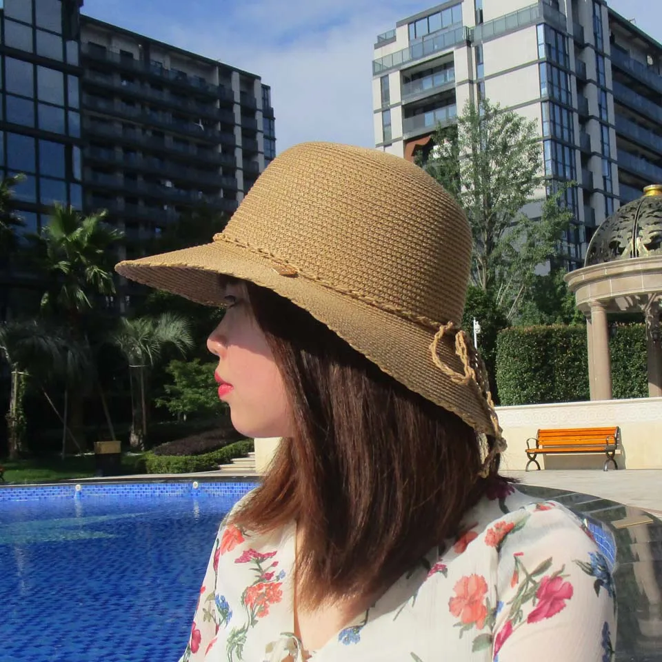 Женская летняя шляпа с широкими большими полями гибкие соломенные шляпы