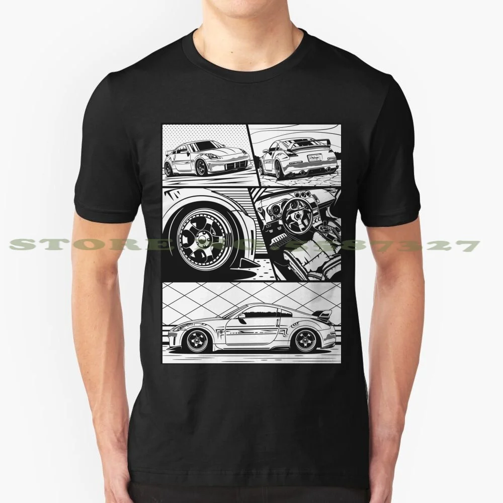 350Z. Модная Винтажная футболка с фрагментами футболки автомобиль спортивный
