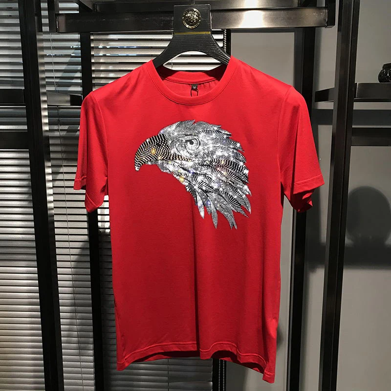 top quality popular mens 2021 night t shirt brand super hot diamond element short sleeve plus size free global shipping