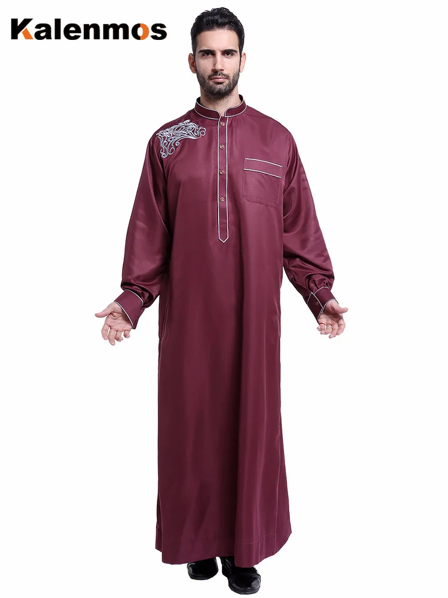 Для мужчин Костюмы Арабские накидки и таубы исламский кафтан кимоно длинный