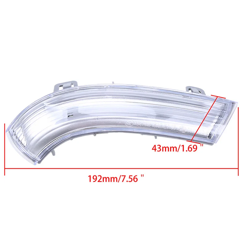 Автомобильный зеркальный светильник posbay с поворотным сигналом заднего вида