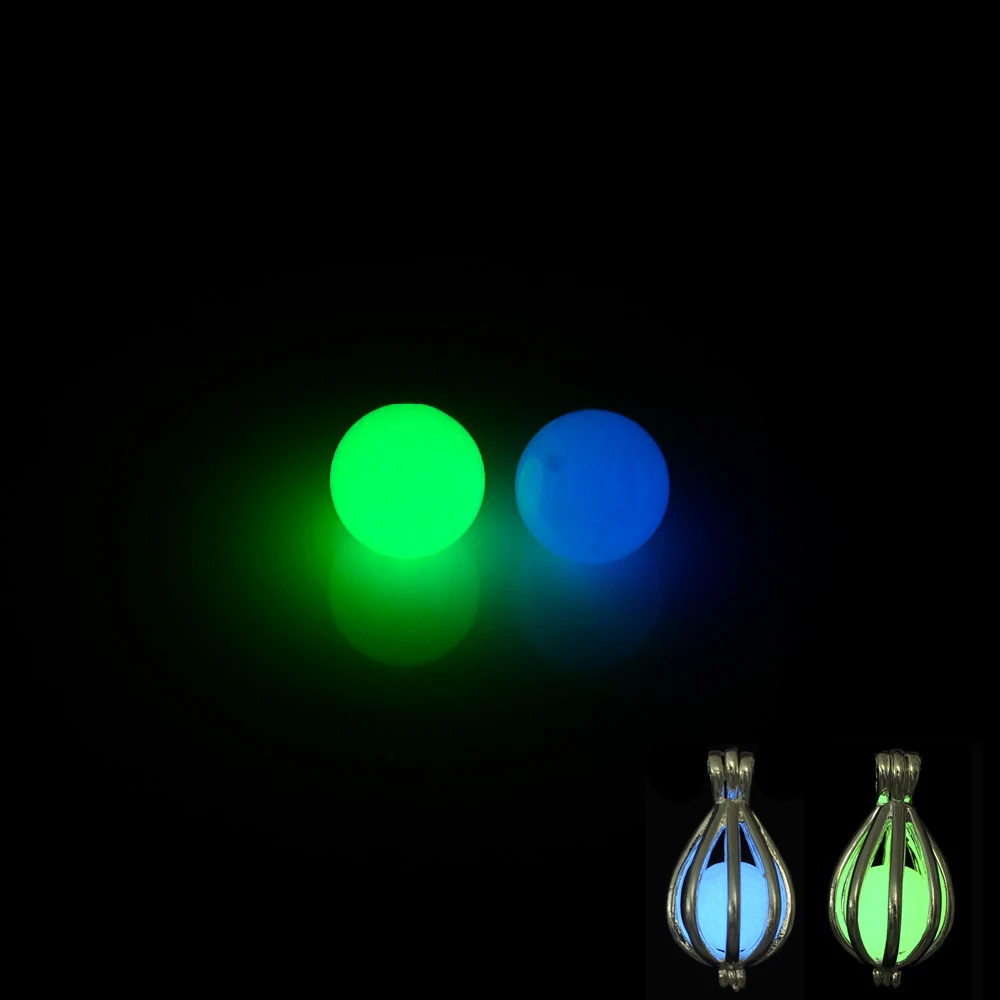 40 шт 8 мм зеленый синий светящееся Серебристое свечение в темноте шары для