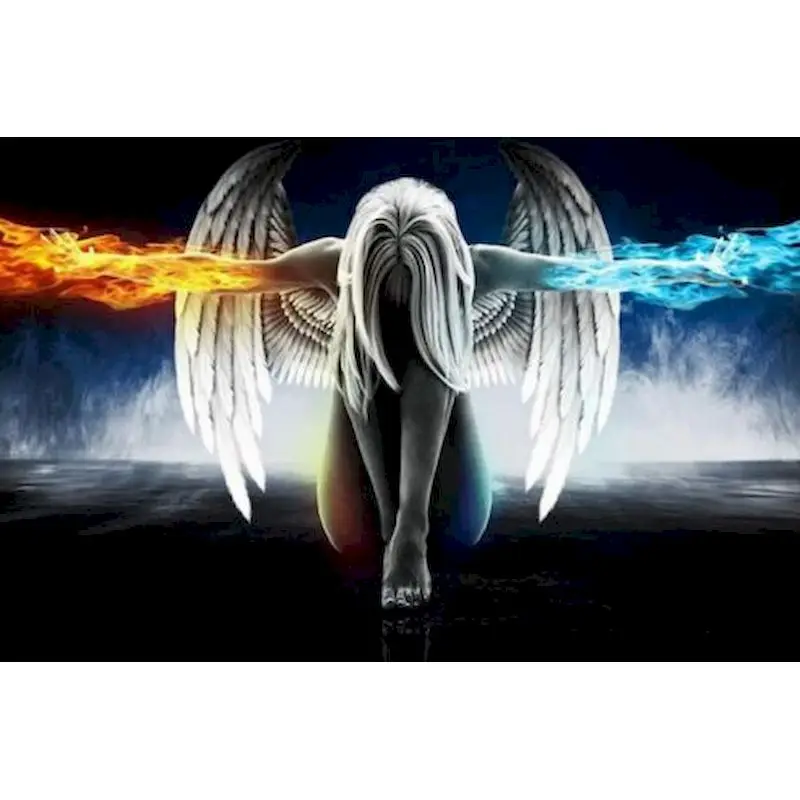 

Girl Diamond Painting 5D Angel Rhinestones Art Diamond Embroidery Cross Stitch Scenery Adults Kit Handwork Hobby Gift Home Decor