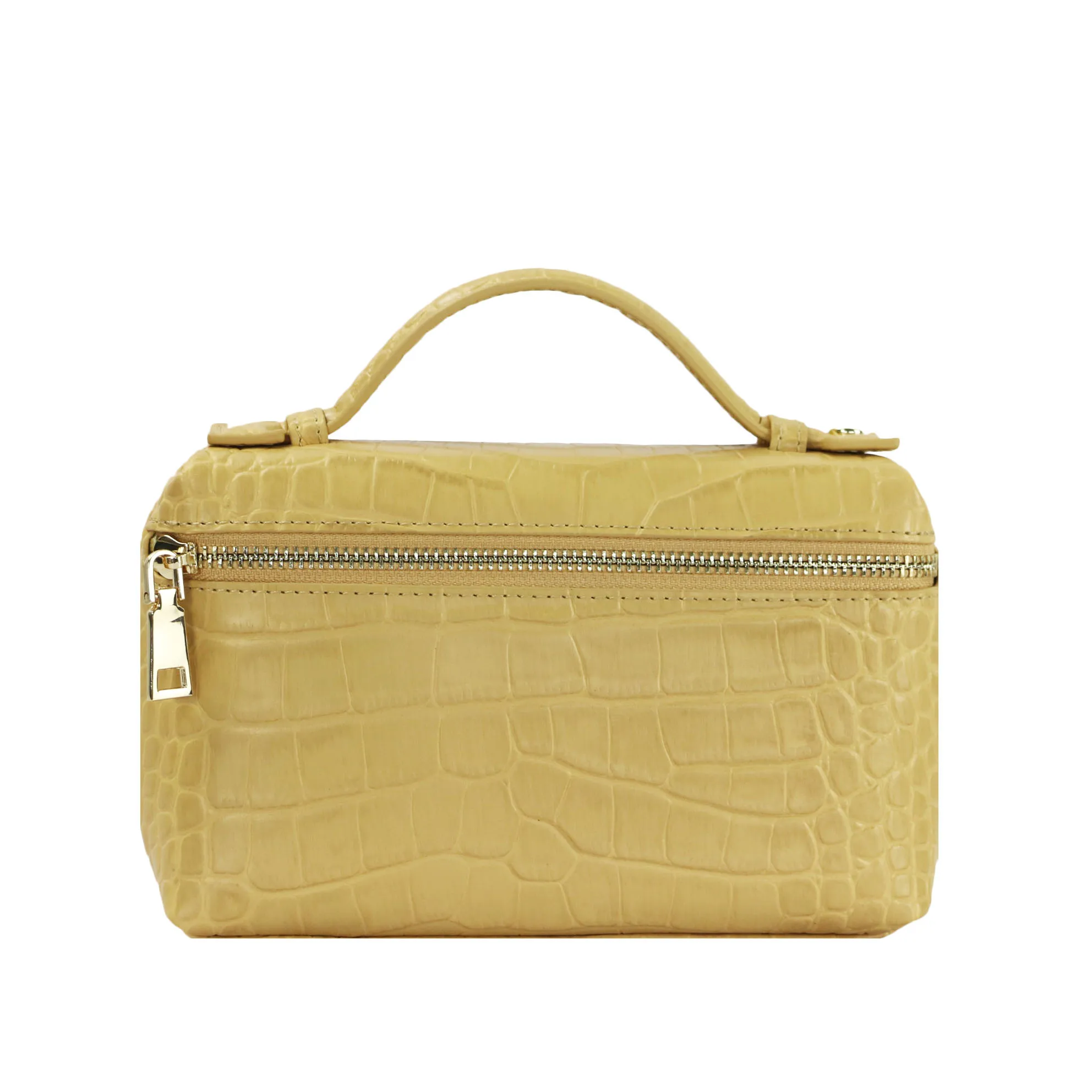 Crocodile yellow Новая модная дизайнерская сумка из тисненой кожи страуса, переносная сумка, маленький клатч, дамская сумочка, кошелек - Цвет: Crocodile yellow