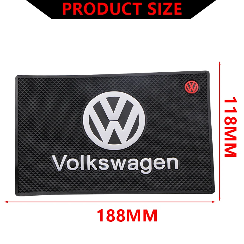 Нескользящий коврик для телефона с логотипом автомобиля нескользящий Volkswagen R Golf 5
