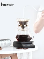 brewista double glass v60 hand made coffee filter cup household filter cup sharing pot coffee set appliance