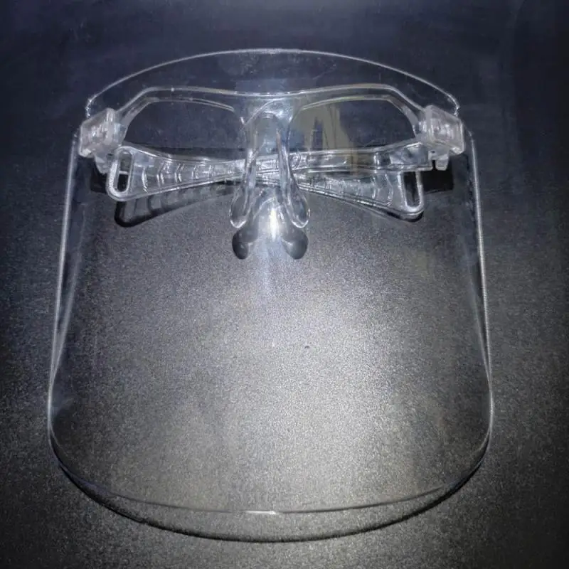 

Universal Gradient Face Shield Helmet Mask Transparent Mouth Cover Goggles Safety Glasses Anti-spray Mask Face Shield