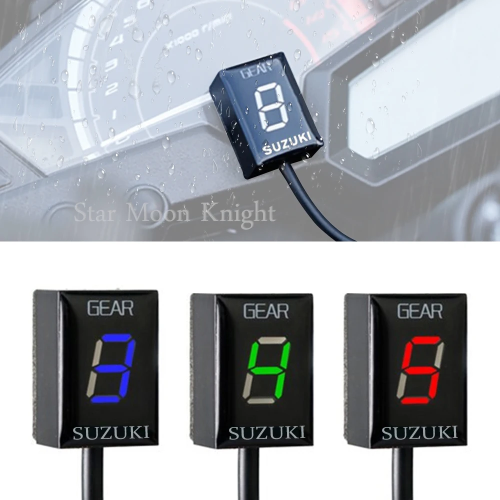 

For SUZUKI bandit 1200 gsxr sv 400 Intruder 800 V-Strom Universal Gear Display Indicator Motorcycle Ecu Direct Mount 1-6 Speed