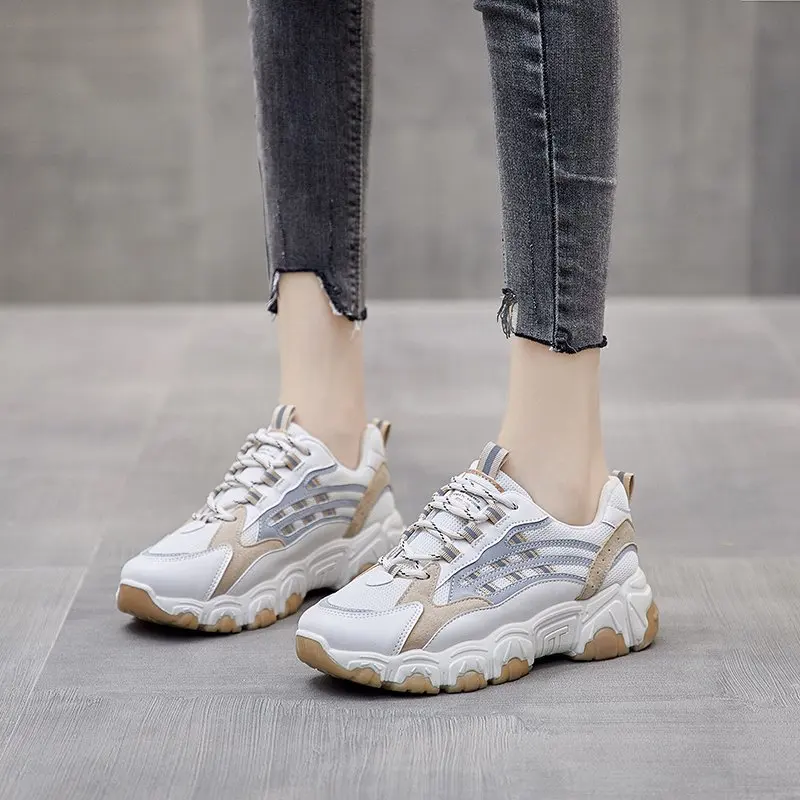 

2020 new spring and autumn fashion color matching old shoes women's breathable all-match sports casual shoes tide X305