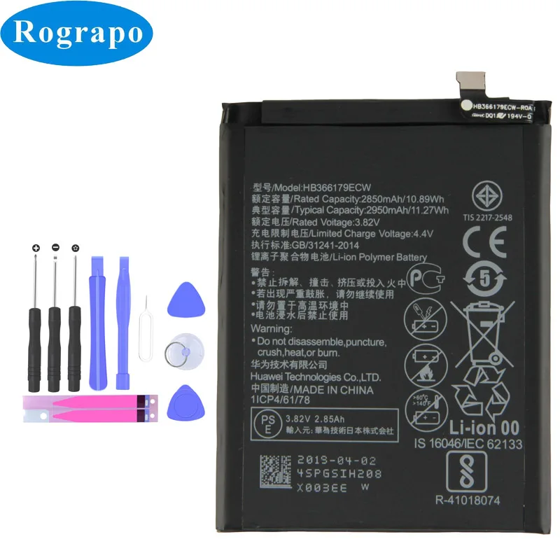 

New Original 2950mAh HB366179ECW Replacement Cell Phone Battery For HUAWEI Nova 2 CAZ-AL10 TL00