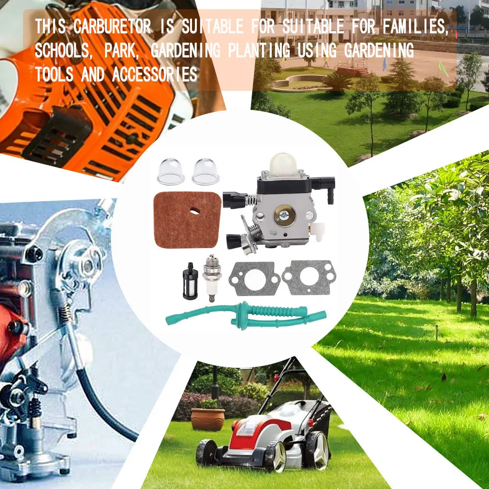 

String Trimmer Carburetor Kit Carb Replacement Compatible With STIHL FS38 FS45 FS46 FS55 KM55 FS85 Edger Lawn Mower Carburetor