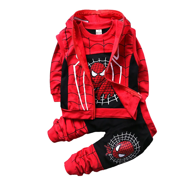 

1-4 Years Baby Toddler Boys Clothes Sets Kids Children Autumn Winter Clothing Outfits Spiderman Captain Clothing