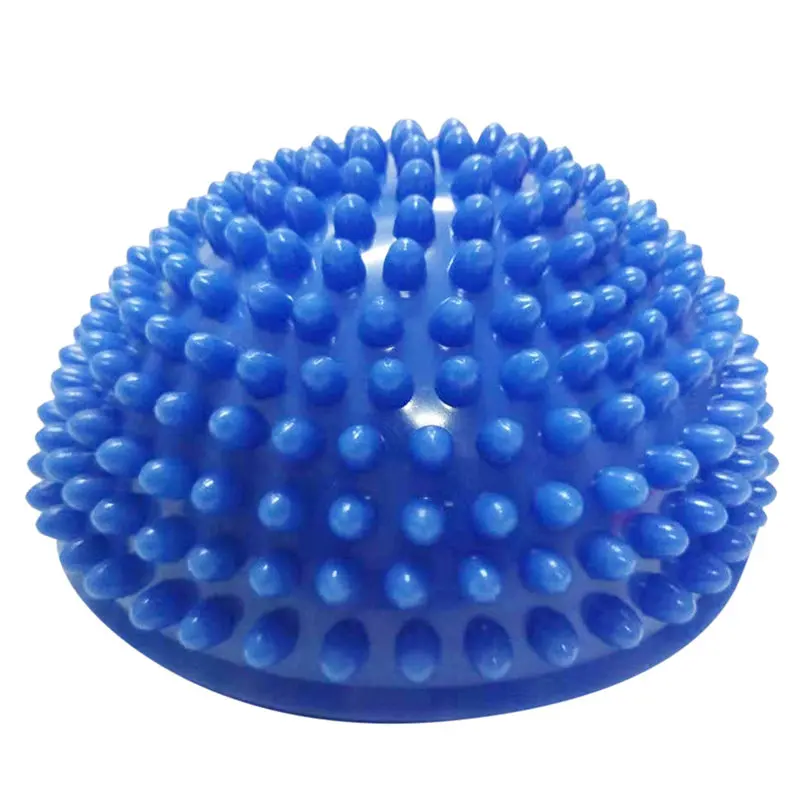 Blue Мяч для йоги 17x8,5 см массажер колючий массажный шарик ПВХ триггер для ног точка снятия стресса Массажер для йоги мячи для упражнений 7 - Цвет: Blue