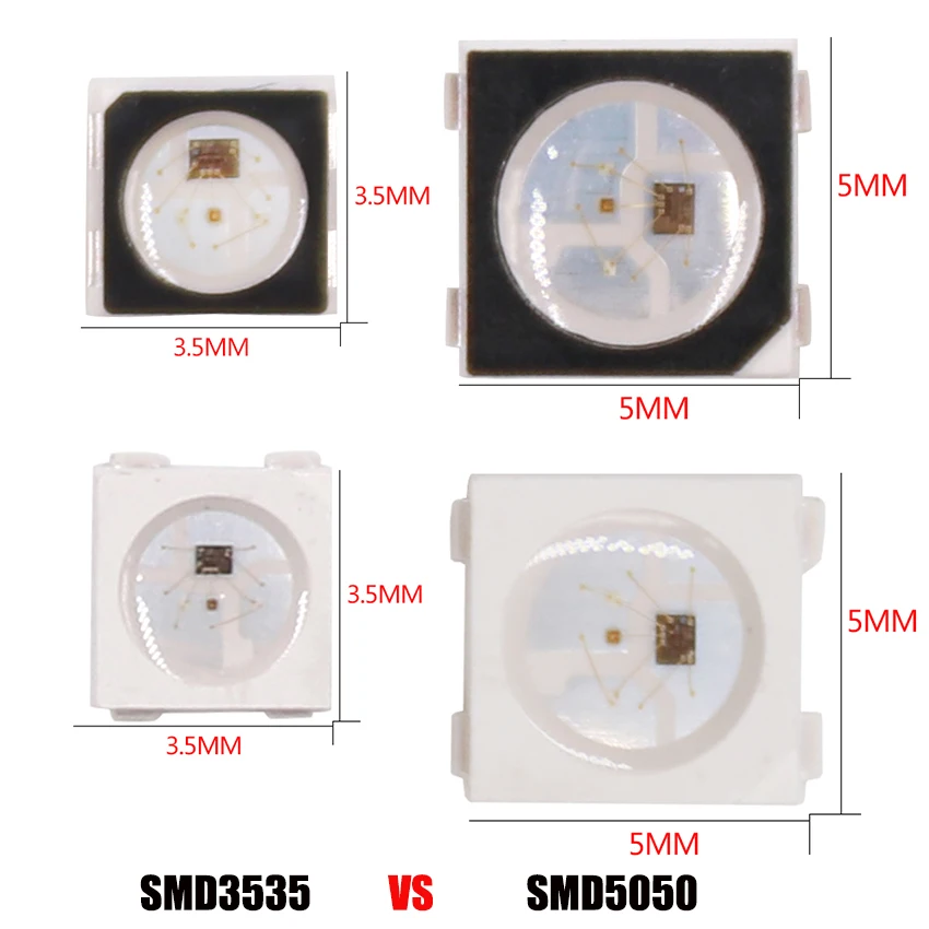 Индивидуально адресуемый светодиодный чип Pixel 5V SMD 1000 3535 SK6812 RGBW RGBWW RGBNW WWA RGB as WS2812B 4