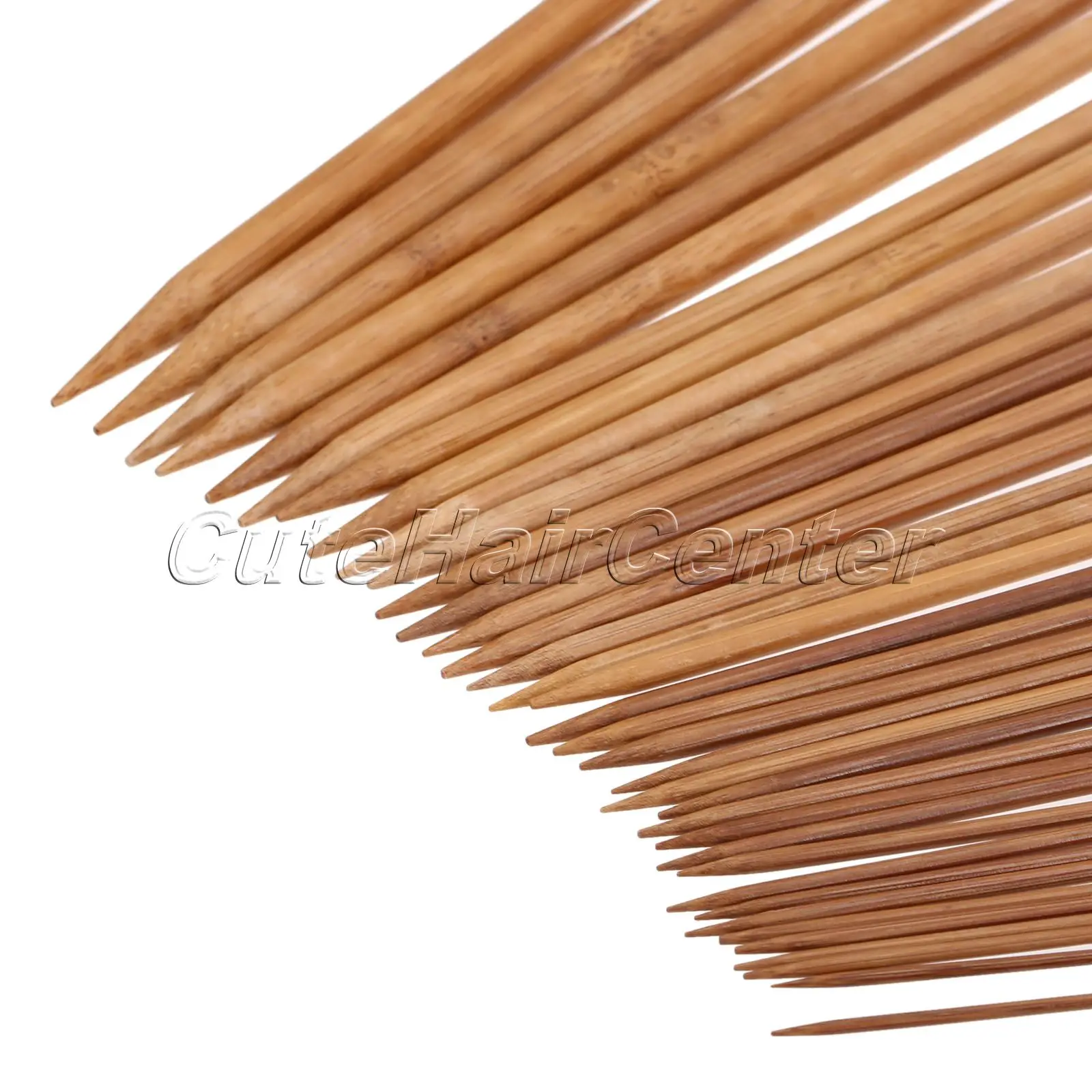 

36Pcs/set Carbonized Bamboo Knitting Needles Single Pointed 25cm long 18 Sizes 2.0mm-10mm Smooth Crochet Needles DIY Tools