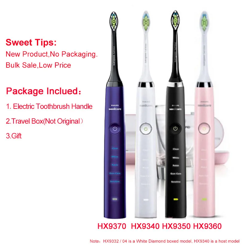 

New Toothbrush Handle for Philips Sonicare Diamond Clean Rechargeable Toothbrush W/Deep Clean Mode HX9340 HX9350 HX9360 HX9370