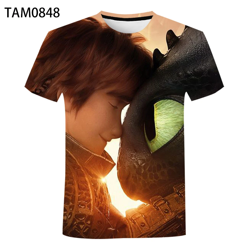 Дракон Тренер летняя футболка в европейском стиле 3D цифровая печать красоты