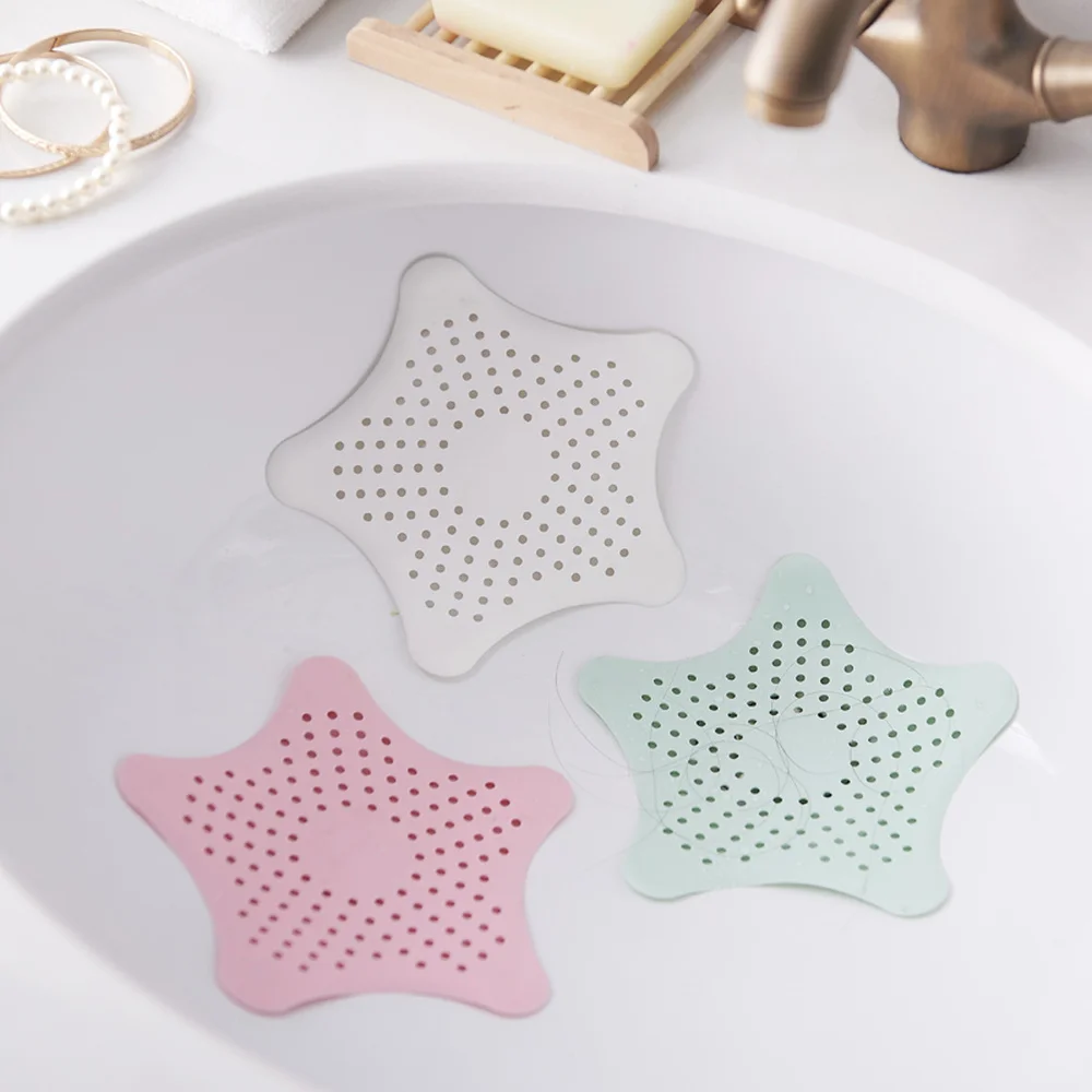 Звездный Силиконовый Фильтр на присоске для бассейна фильтр кухонной раковины