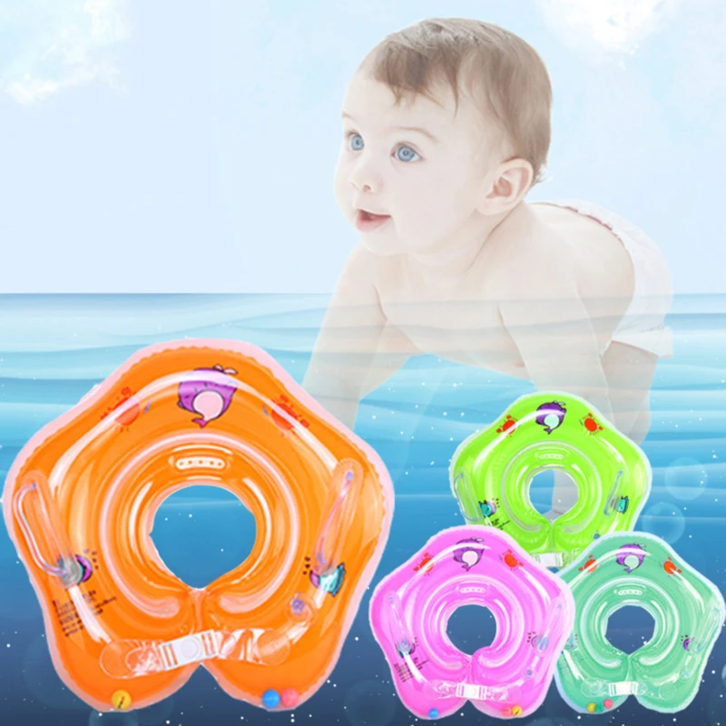 

Плавательные Детские аксессуары, защитное кольцо для шеи, поплавок для младенцев, круг для купания, надувной круг для новорожденных