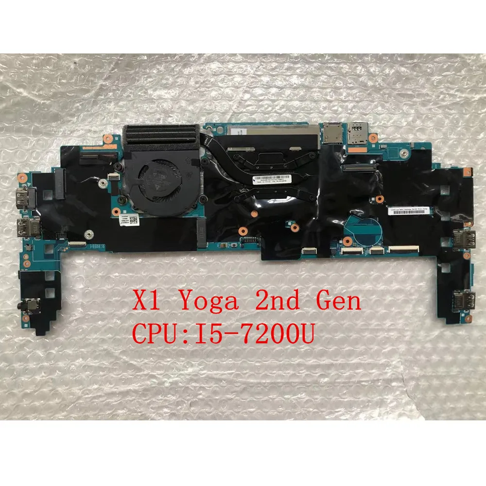 

Original Laptop Lenovo ThinkPad X1 Yoga 2nd Gen I5-7200U 8GB Motherboard FRU 01AX845 01YR141 5B20V13702