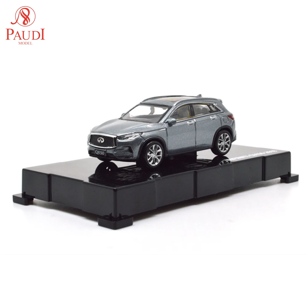 

1/64 1:64 1 64 Scale Infiniti QX50 SUV Gray Color 2018 Diecast Metal Car Miniature Model Toys Boys Girls Gifts Collections