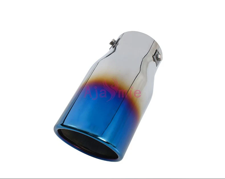 #304 нержавеющая сталь Синий Серебристый задний хвост глушитель наконечник трубы