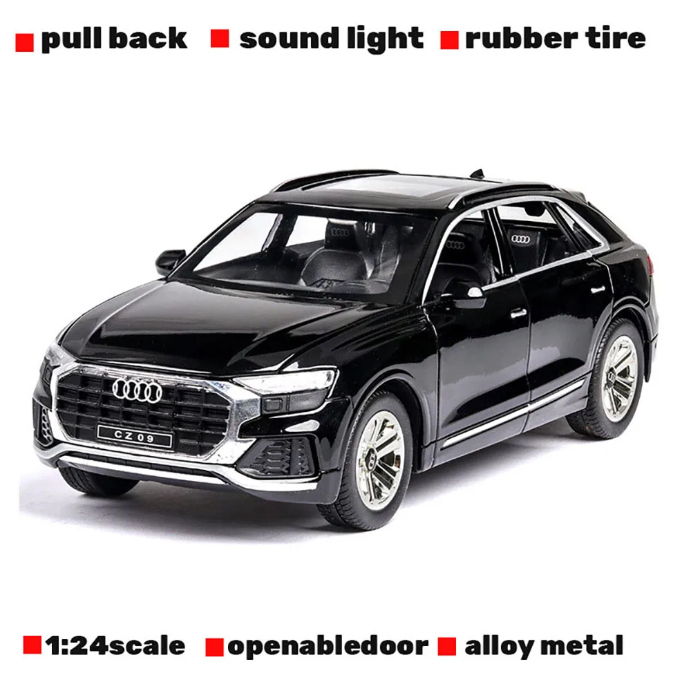 Модель автомобиля audi 1/24 модель из сплава со звуком и подсветкой игрушечная
