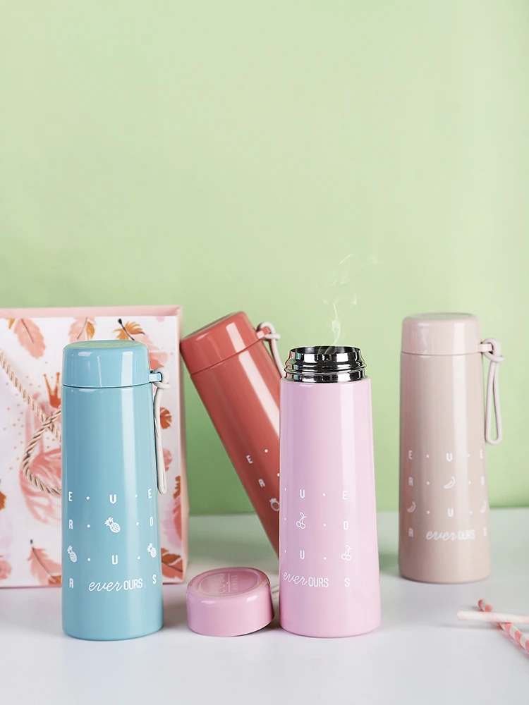 Японский студенческий термос с крышкой вакуумная фляжка Термокружка Из