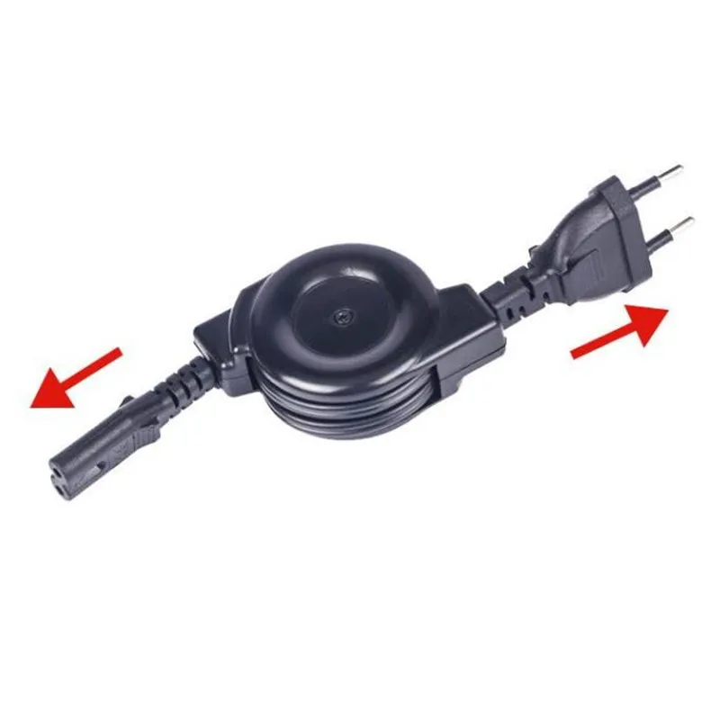 Раздвижной кабель питания с вилкой европейского стандарта 120 см/1 2 м выхода