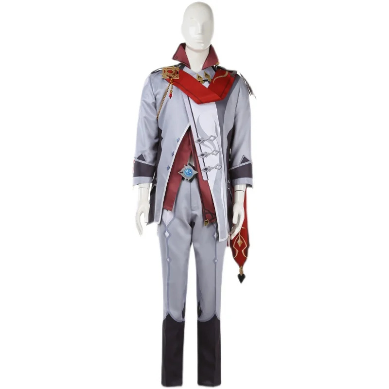 

[Customized] Anime! Genshin Impact Tartaglia Ajax Game Suit Handsome Uniform Cosplay Costume Halloween Party Outfit Men 2021 NEW