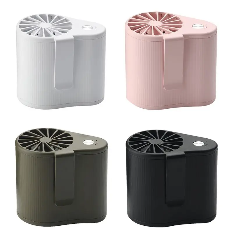 

USB Portable Fan Hands Free Waist Fan Hanging Rechargeable Sports Fan 3-speed