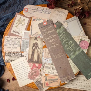 30 шт мусор журнал Ретро материал Тетрадь Набор наклеек наклейки этикета autocollante в personnaliser стационарный