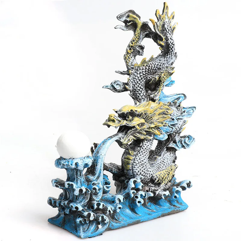 

East Dragon Resin Sinking Action Figure Aquarium For Fish Tank Landscaping Hiding House Decoration Toys Accessories Gift Desk