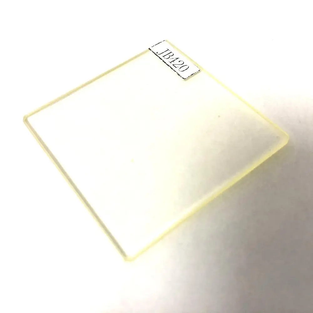 size 100x100x2mm 420nm uv cut visible and IR long pass filter glass for printer or flashlight JB420 GG420