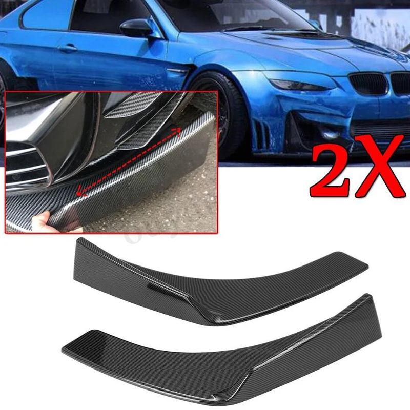

Carbon Fiber Front Deflector Spoiler Splitter Diffuser Bumper Lip Universal