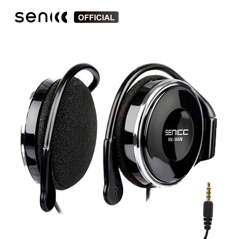 SENICC, MX-145N, Hi-Fi, спортивные, Экстра бас, музыка, Заушник, наушники, стерео, светильник, ушные крючки, наушники с регулятором громкости для телефона 3,5 мм