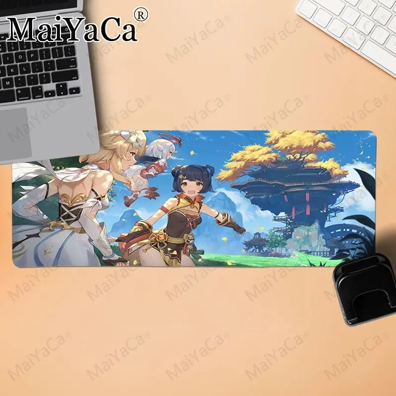 

Your Own Mats Genshin Impact Durable gamer play mats Mousepad for cs dota 2 LOL gaming mouse pad Size for 40x90cm 30x80cm