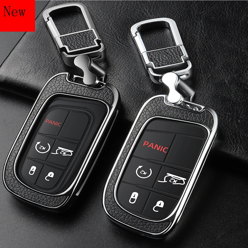 Galvanized Alloy Car Smart Key Case Cover for JEEP Cherokee Compass Renegade Grand Cherokee Commander Car Accessories