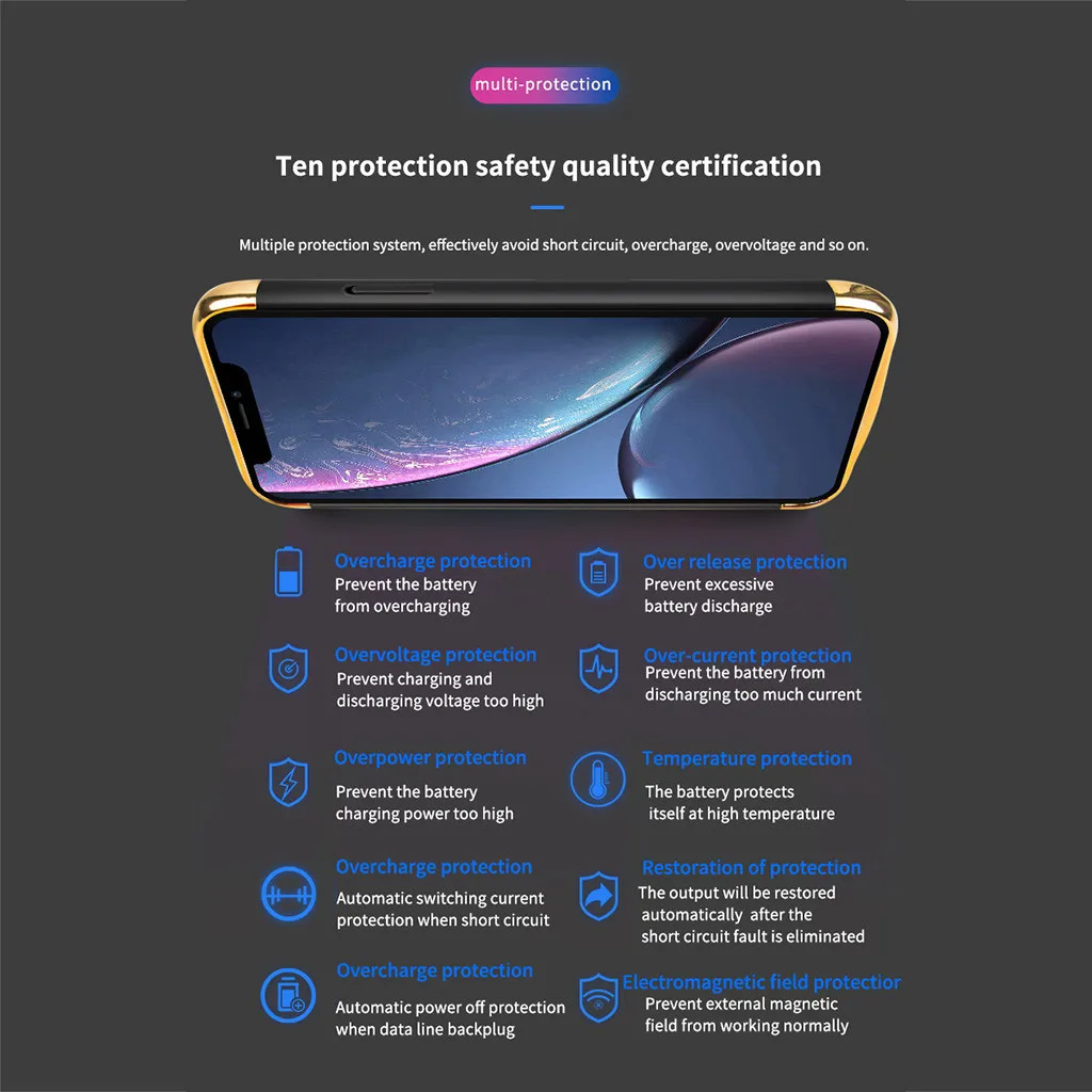 6000 мАч чехол для телефона с удлиненным аккумулятором зарядки iphone 11 /11 Pro ProMax 6 5