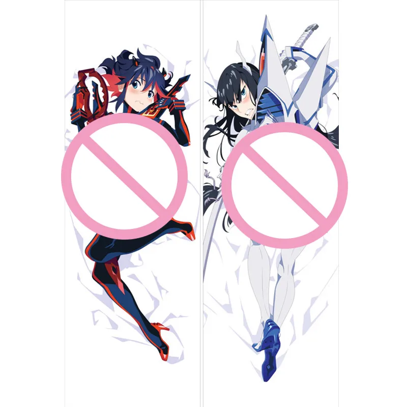 MMF-funda de almohada de Kill la Kill (Kiru Ra Kiru), chica sexy, Ryuko Matoi & Satsuki Kiryuin, funda de almohada para el cuerpo, Dakimakura-5