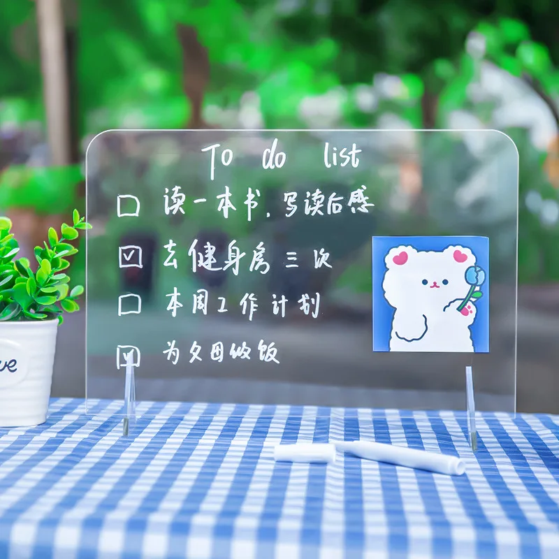 Креативная прозрачная акриловая доска для заметок визитница телефона