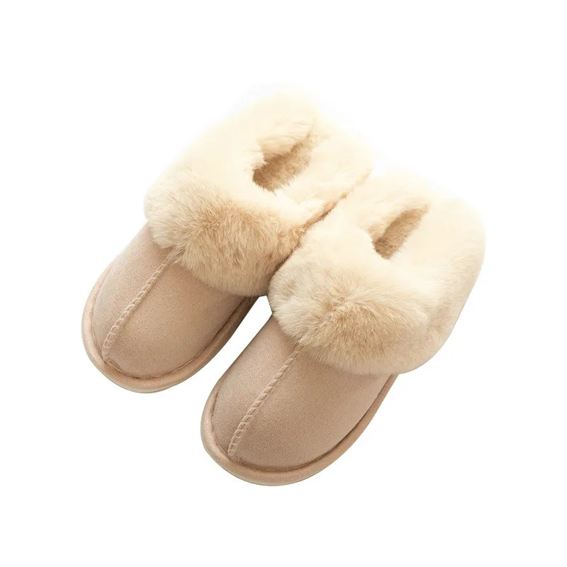 

Women Winter Indoor Slipper Comfortable Soft Plush Shoes Female Fashion Warm Home Shoes Cotton Simple Household Slipper