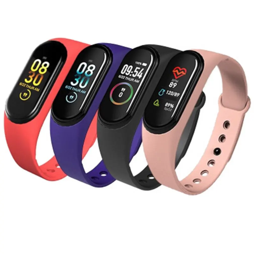 

M5 M4 Smart Band Sport Fitness bracelet Watch Fitness Tracker Smartband Blood Pressure Heart Rate Monitor Waterproof Wristband