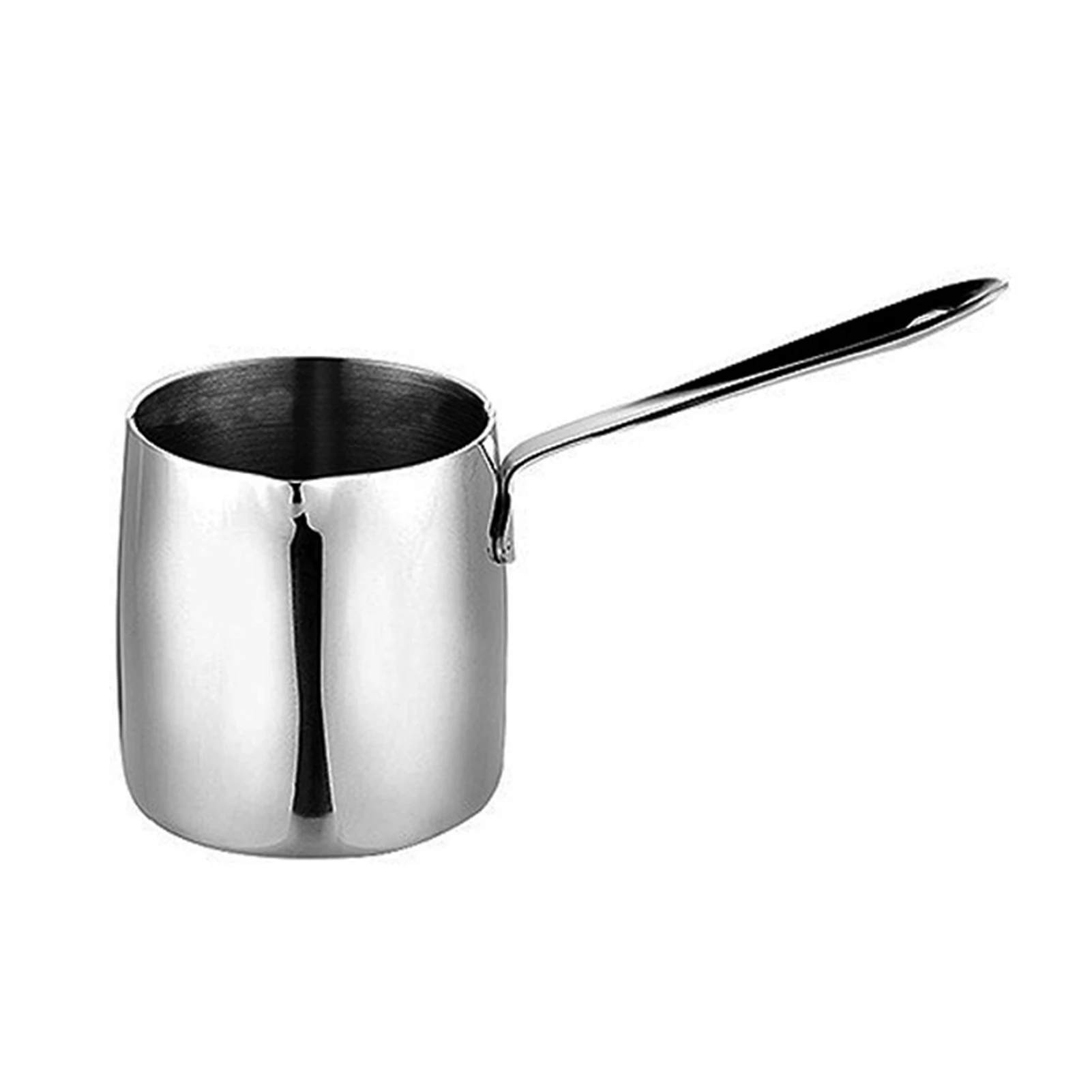 

Stainless Steel Milk Pan With Ergonomically Shaped Handle Silver Sauce Pan Cookware Saucepan Kitchen Utensils Gadgets Christ
