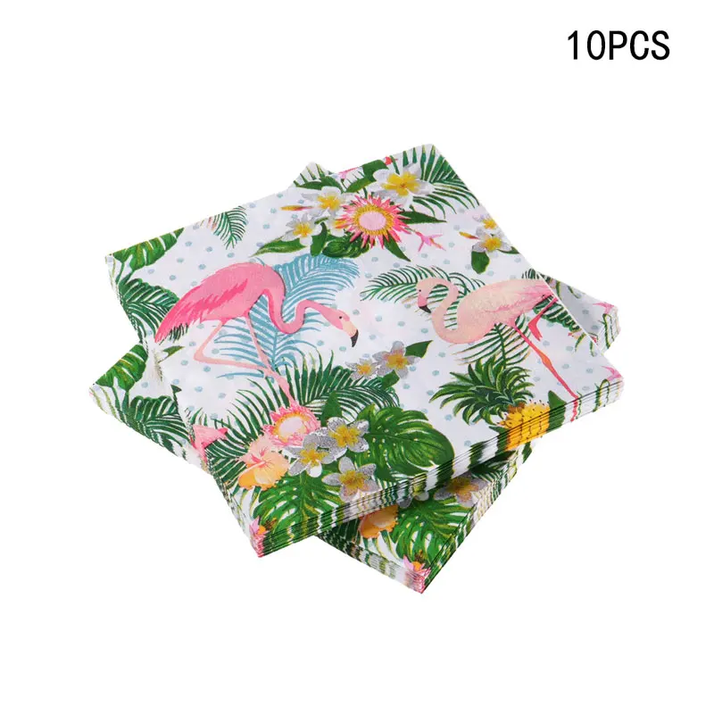 Украшение для гававечерние салфетки в виде розового фламинго тропический декор