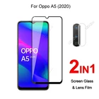 Защитное стекло с полным покрытием для Oppo A5 (2020), закаленное, взрывозащищенное, пленка для объектива камеры