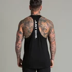 Muscleguys Одежда Фитнес Стрингер майка для мужчин Бодибилдинг Tanktop мускул без рукавов рубашка для тренировок жилеты для тренажерных залов