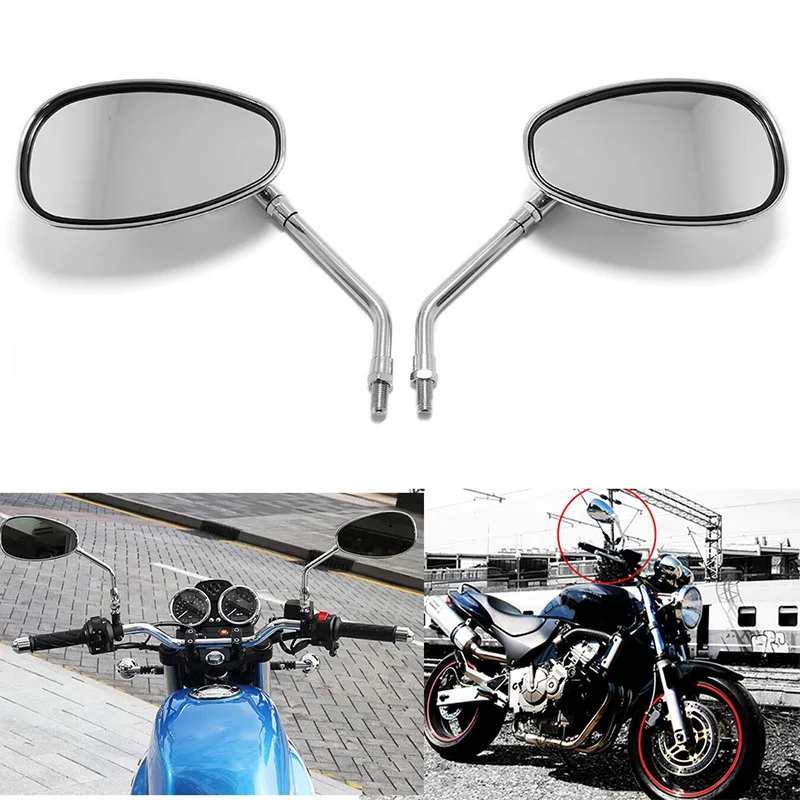 

Universal A Pair 10mm Motorcycle Rearview Mirrors for Honda Shadow 1100 750 VTX 1300 1800 VTX1300 VTX1800 R/S/T/C