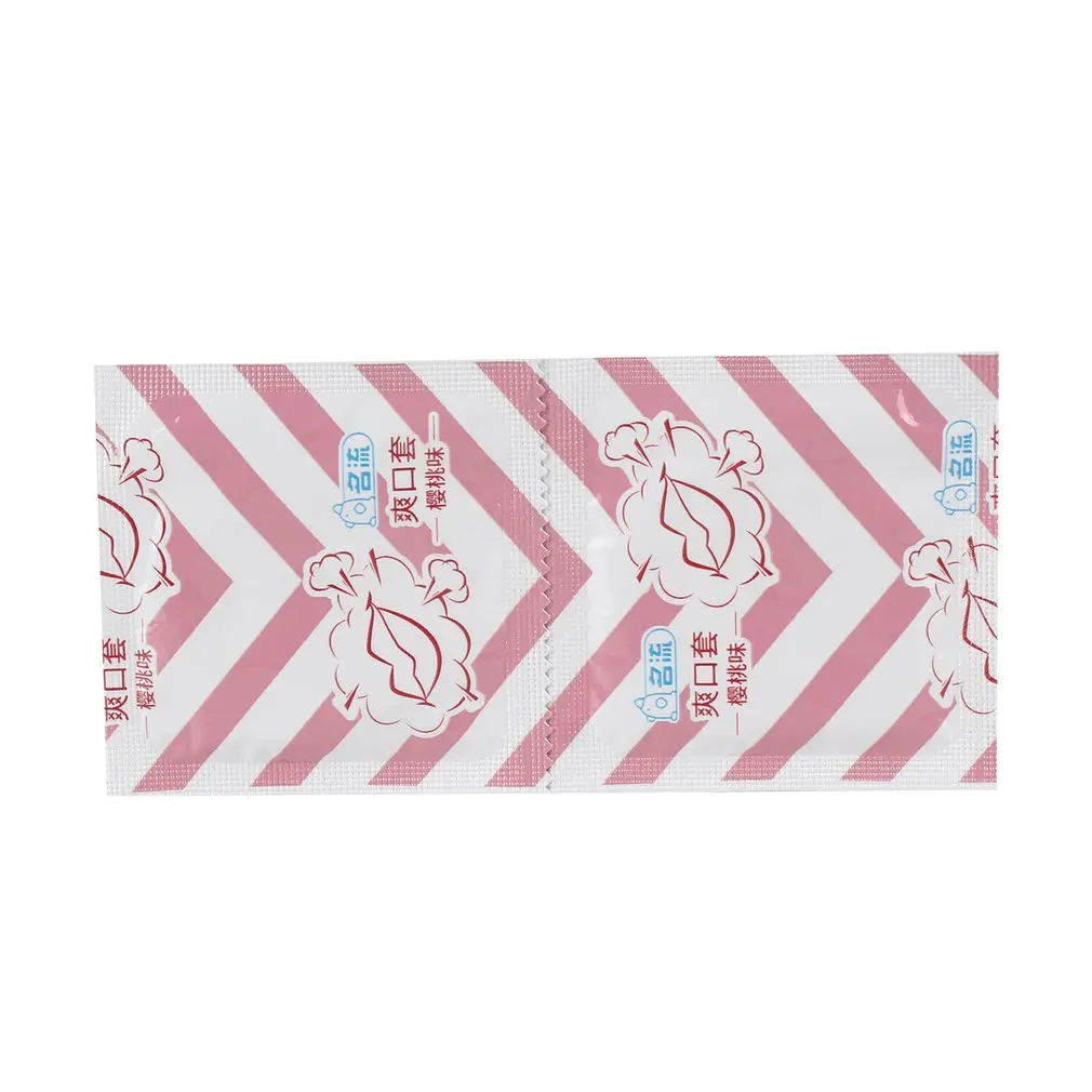 Презервативы для орального секса 10 шт. без масла вишневый вкус натуральные