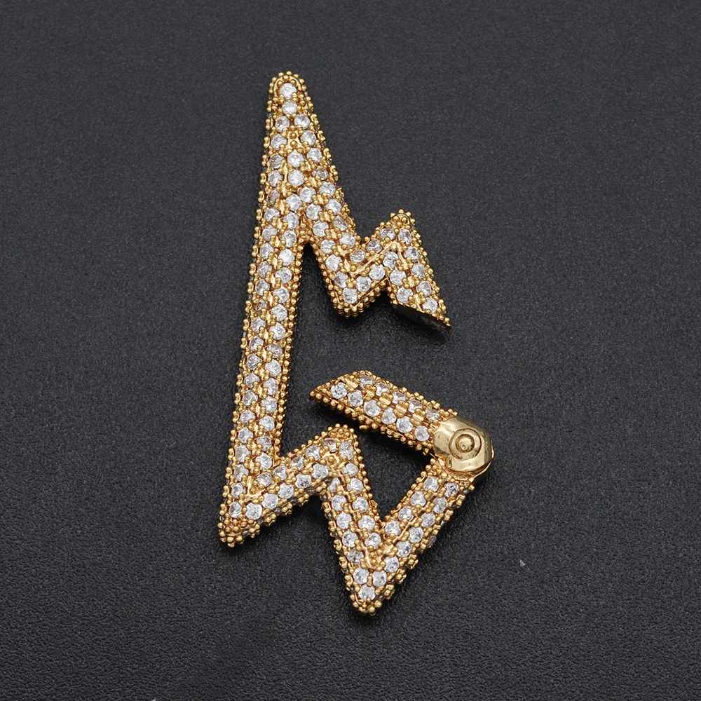 2 шт./лот 18x38 мм CZ защелкивающийся замок молния застежка для самостоятельного